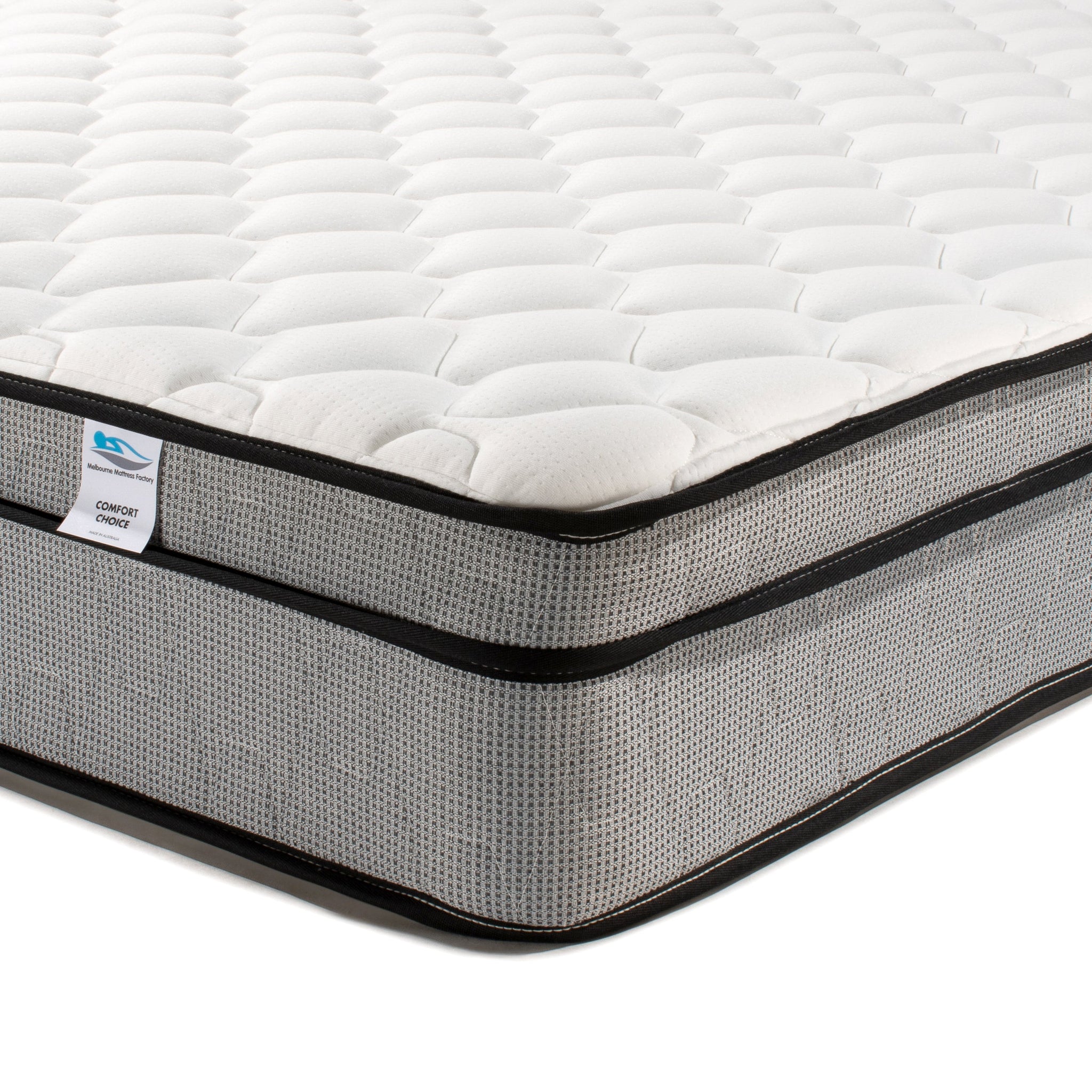 Comfort Choice Double Size Innerspring Mattress - 3 Comfort options  - Australian Made - 15 Year Warranty - Free Delivery - Melbourne Mattress Factory