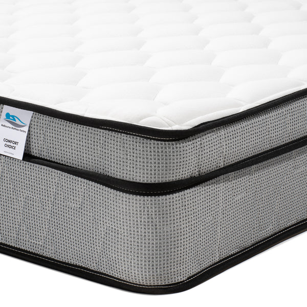 Comfort Choice Single Size Innerspring Mattress - 3 Comfort options  - Australian Made - 15 Year Warranty - Free Delivery - Melbourne Mattress Factory